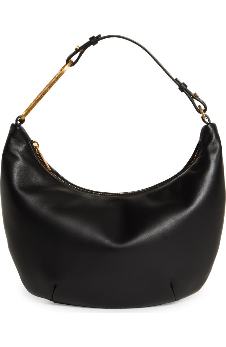 Off-White Paper Clip 28 Leather Hobo Bag, Main, color,