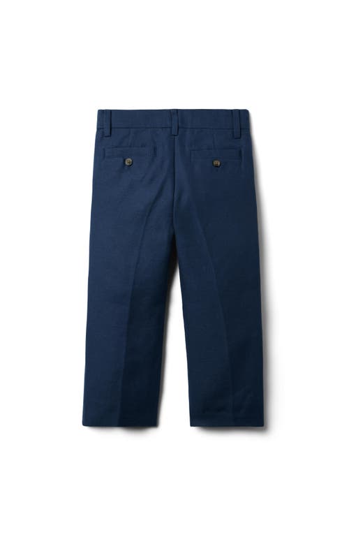 Janie And Jack Linen-cotton Pant In Blue