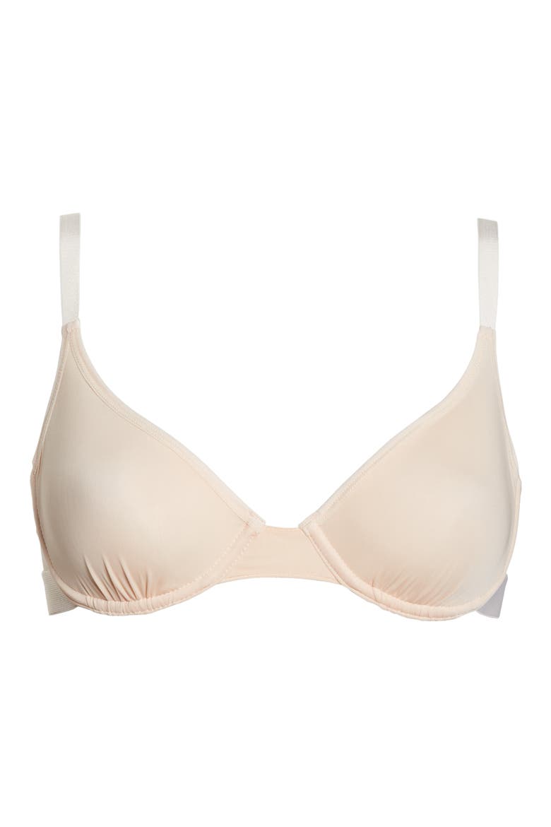 Silky Demi Bra, Alternate, color, PEACH