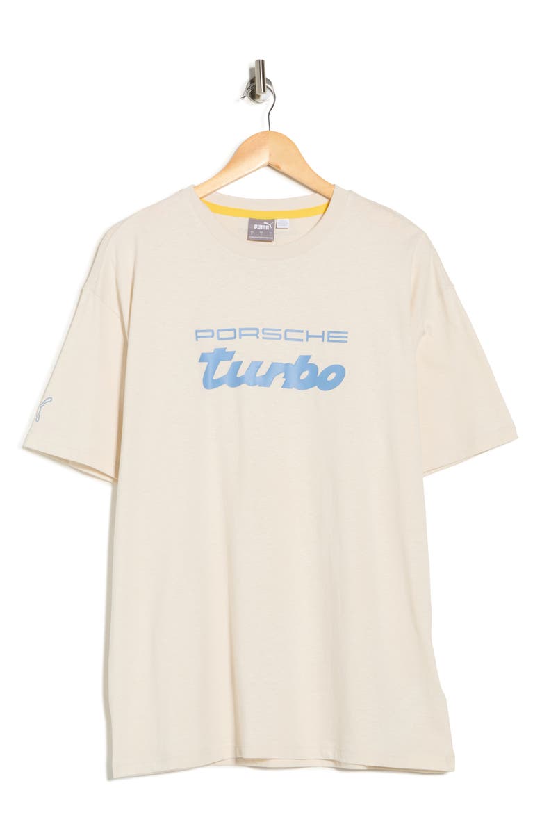 PUMA x Porsche League Essential Graphic T-Shirt, Alternate, color, Alpine Snow