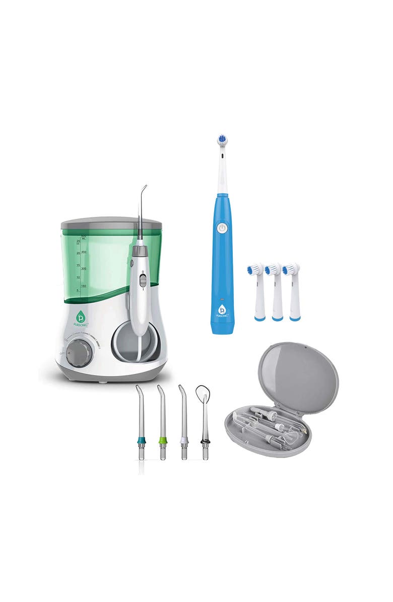 PURSONIC Smile Pro Bundle Professional Oral Irrigator + Rotary Toothbrush, Main, color, 