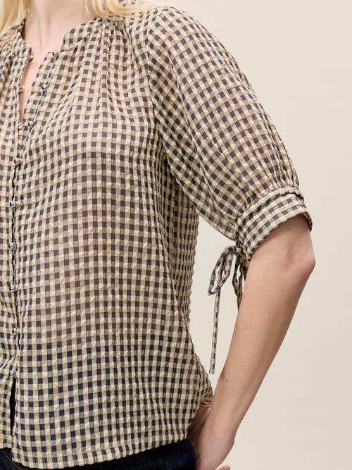 REBECCA TAYLOR REBECCA TAYLOR ASTER GINGHAM BLOUSE