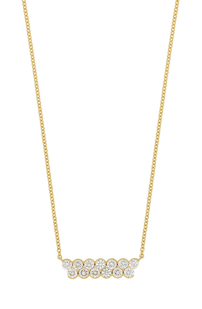 Bony Levy Florentine Diamond Bar Pendant Necklace, Main, color, 