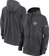 Nike Men's Nike Anthracite New Orleans Saints Primetime Club Full-Zip Hoodie