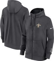 Nike Men's Nike Anthracite New Orleans Saints Primetime Club Full-Zip Hoodie