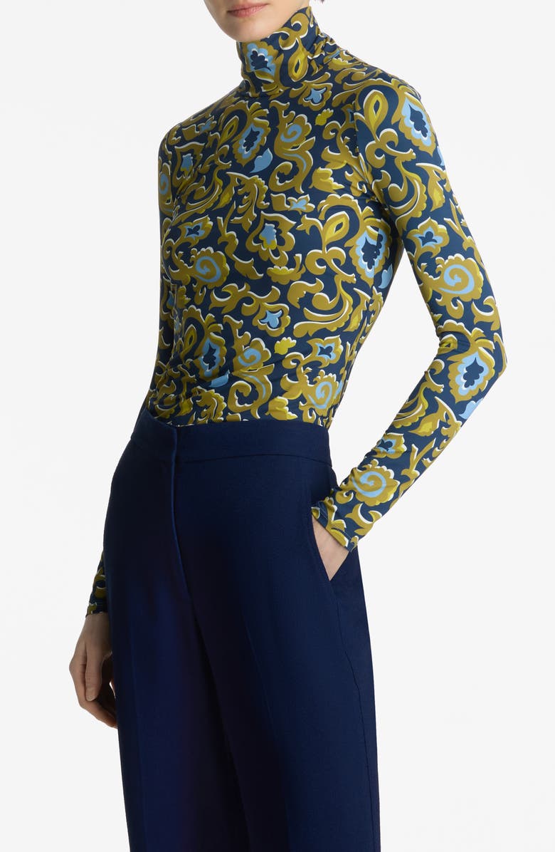 St. John Collection Nuda Paisley Print Top, Alternate, color,