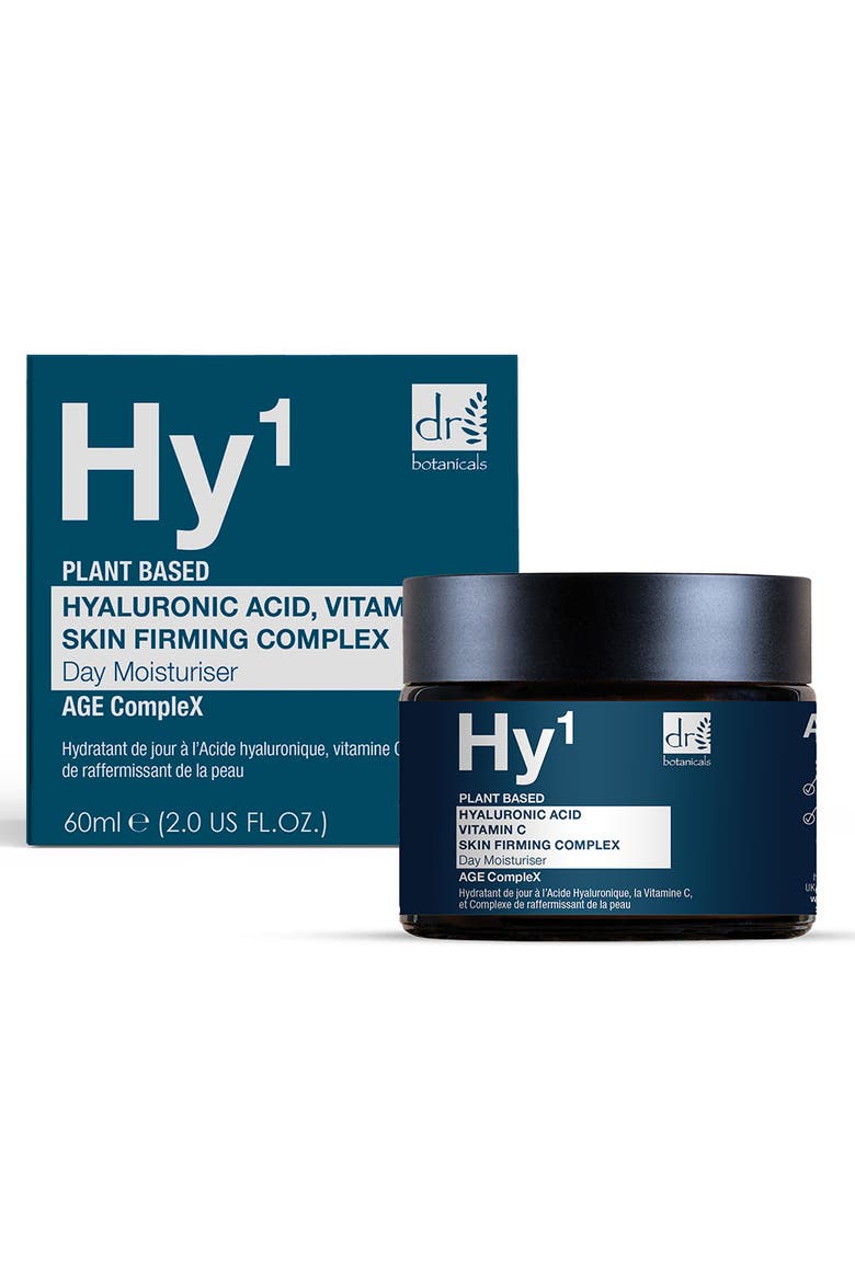 Hyaluronic Acid 1% & Vitamin C 1% & Skin Firming Complex 1% Day Moisturizer 60ml for Dryness, Fine Lines & Wrinkles, Alternate, color, White