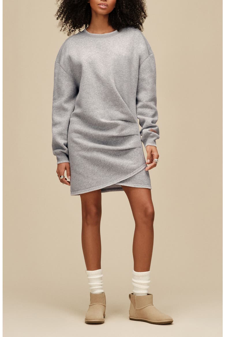 Classic Tulip Mini Dress, Main, color, GREY HEATHER