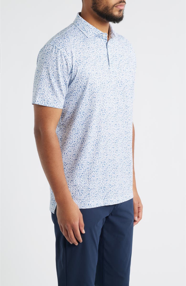 johnnie-O Rally Cap Performance Jersey Polo, Alternate, color, Midnight Navy