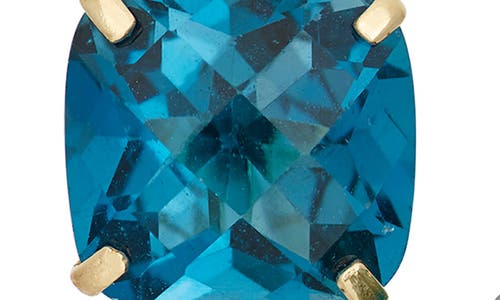 Fzn 10k Gold Solitaire Garnet Stud Earrings