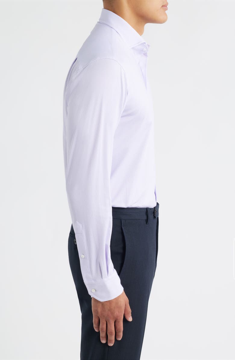 Peter Millar Crown Crafted Excursionist Flex Micro Stripe Button-Up Shirt, Alternate, color, Wisteria