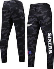 New Era Men's New Era Black/Camo Philadelphia 76ers Tonal Joggers