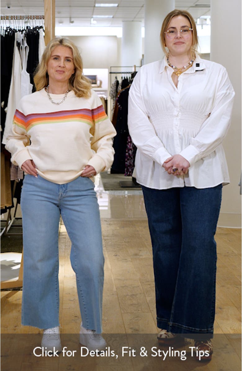 Cloud 9 Stripe Cotton Blend Sweatshirt, sales video thumbnail