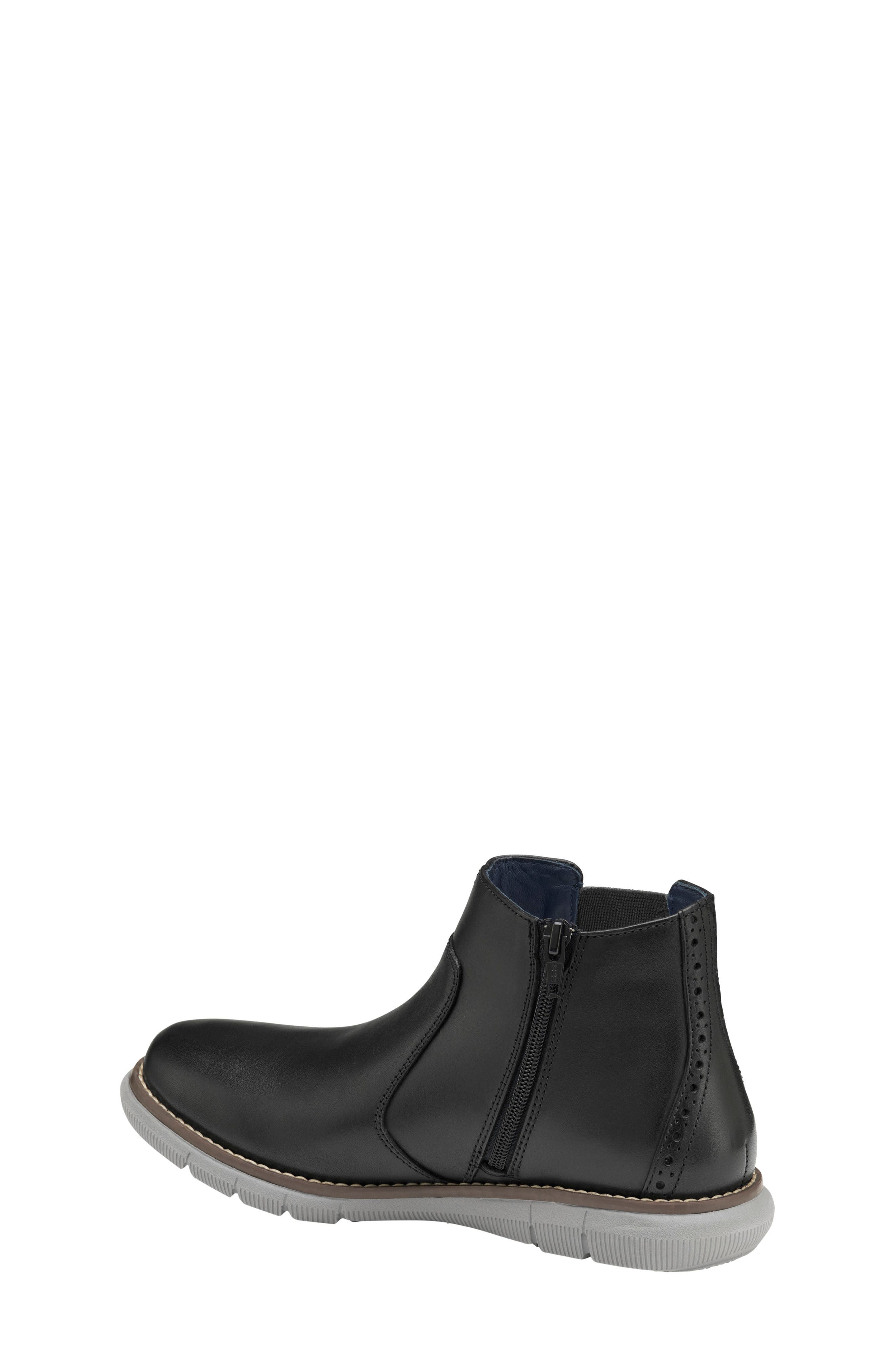 Johnston & Murphy Holden Chelsea Boot, Alternate, color, Black Full Grain
