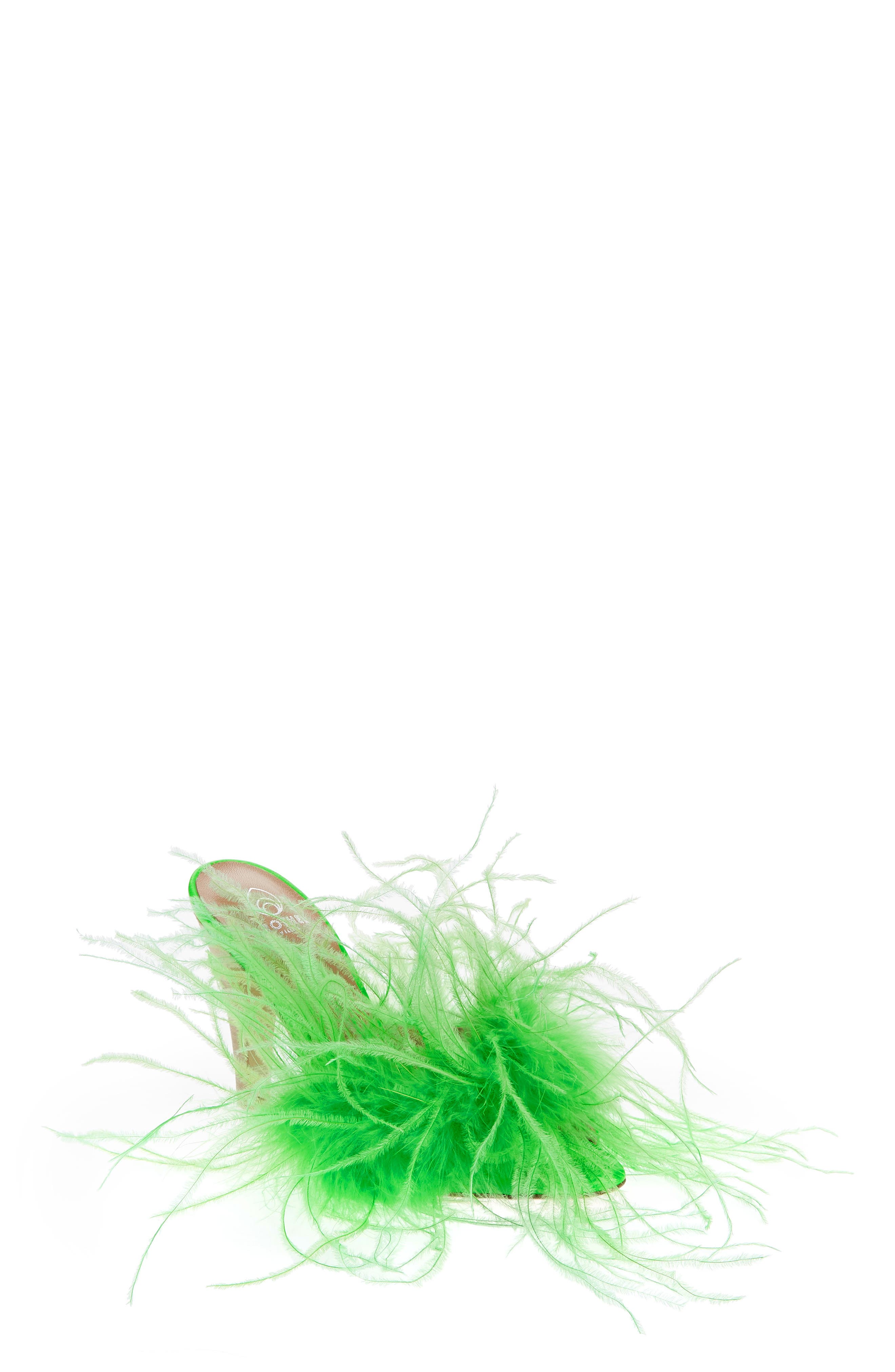 Palms Feather Sandal, Main, color, JUICEBOX