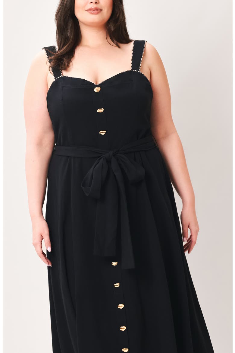 Midi Shirtdress, Alternate, color, BLACK