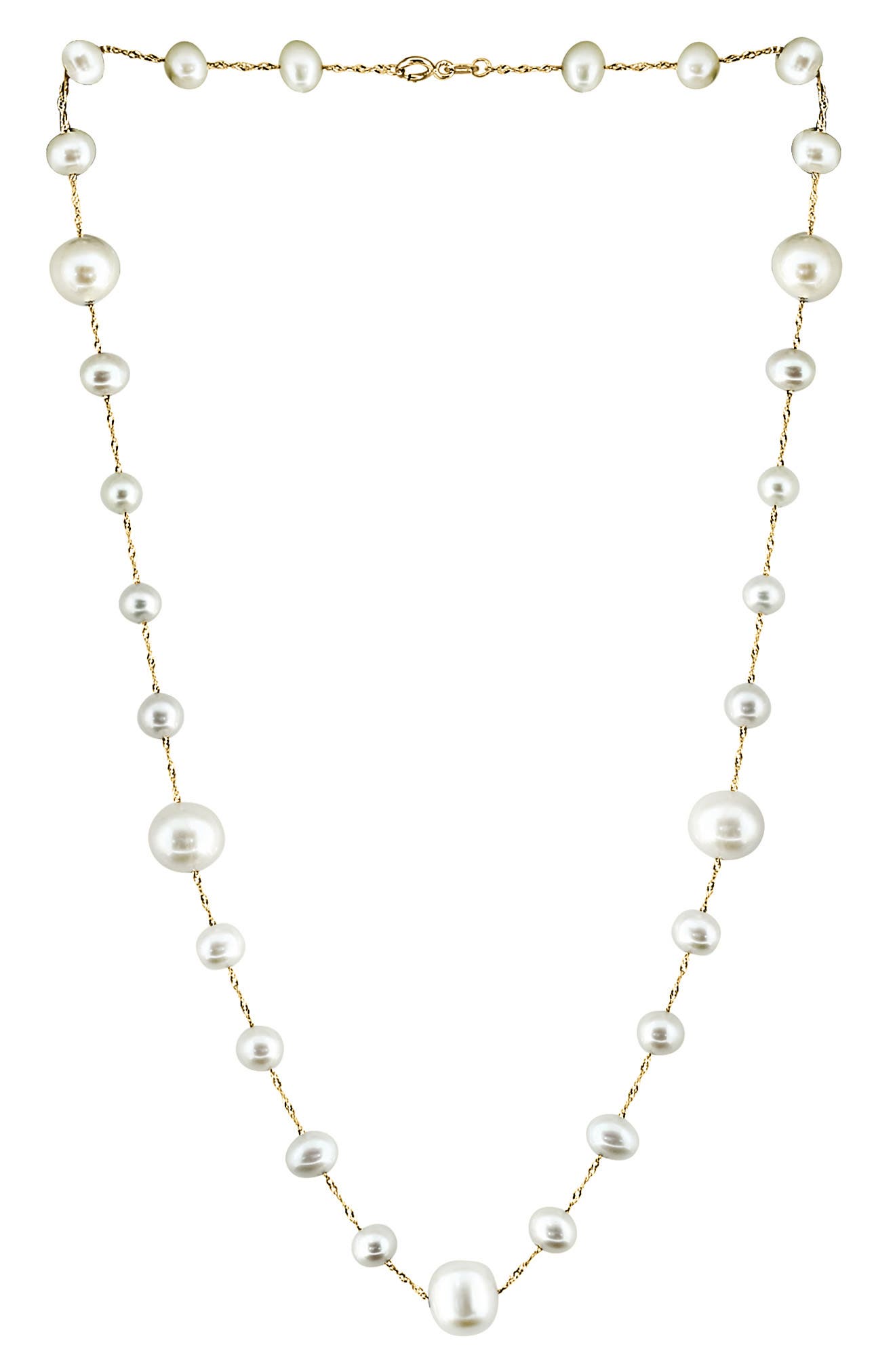 EFFY 14K Yellow Gold 9-9.5mm Freshwater Pearl Necklace
