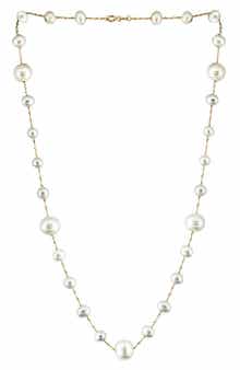 EFFY 14K Yellow Gold 9-9.5mm Freshwater Pearl Necklace