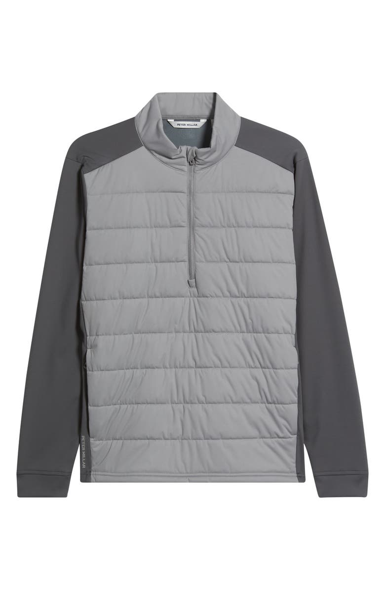 Peter Millar Weld Hybrid Half Zip Pullover, Alternate, color, Iridium / Oslo Grey