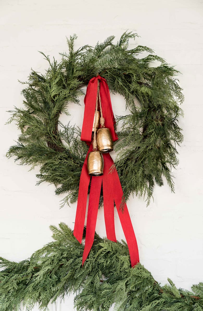 Rachel Parcell Greenery Wreath, Alternate, color, 
