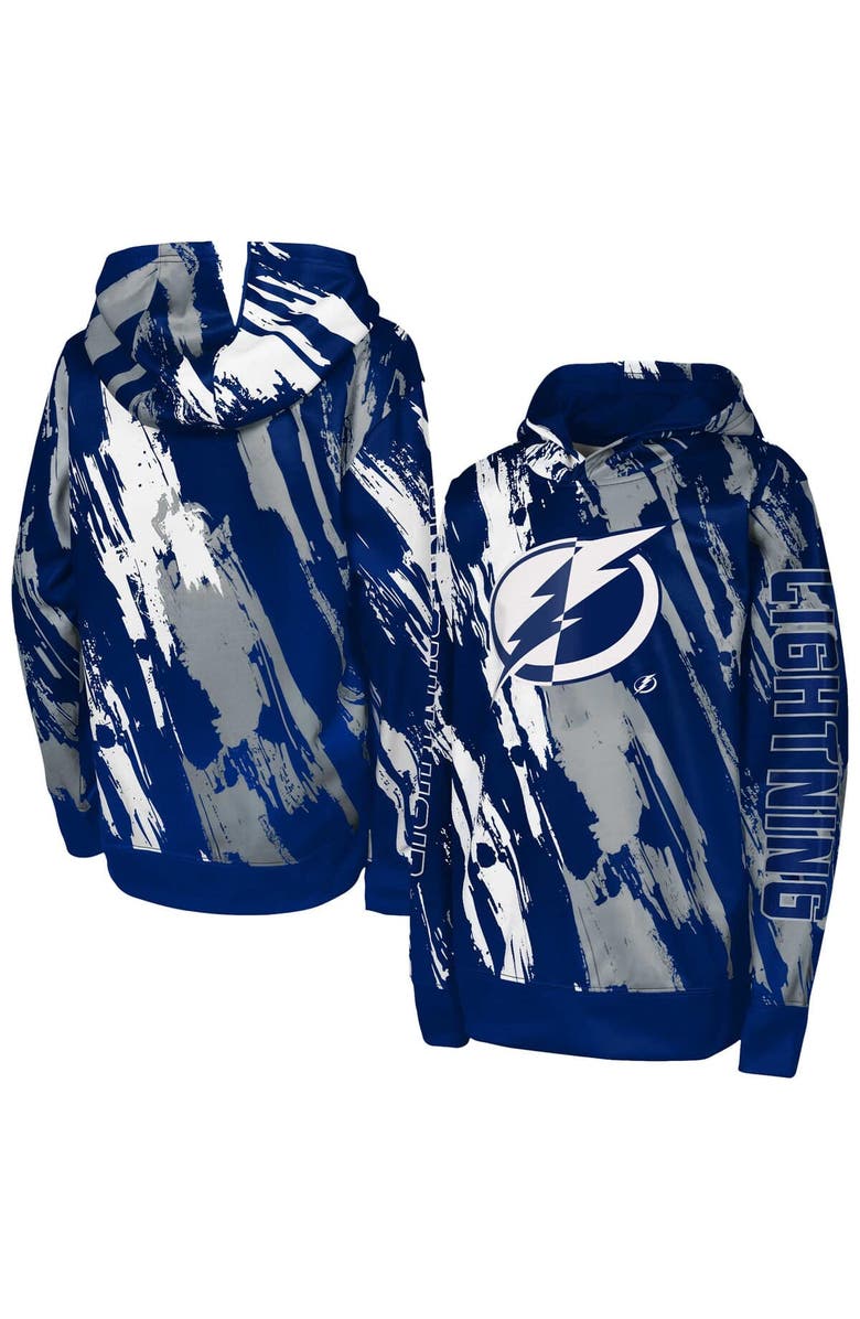 Outerstuff Youth Blue Tampa Bay Lightning Master Snipe Pullover Hoodie, Main, color, 