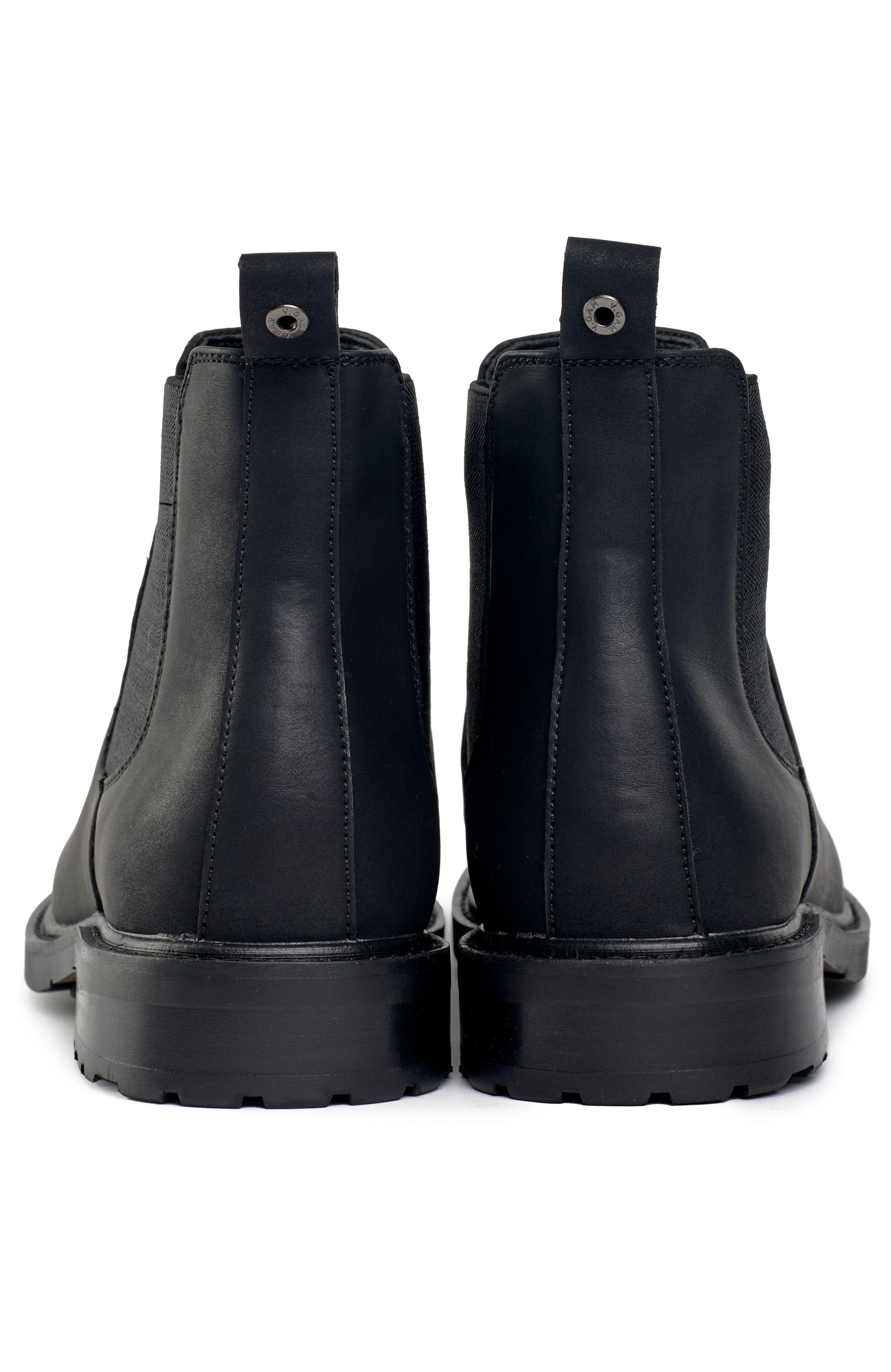 V.GAN LONDON Vegan Auber Chelsea Boots, Alternate, color, Black