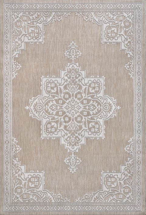 Arden Vintage Casual Medallion Indoor/Outdoor Area Rug