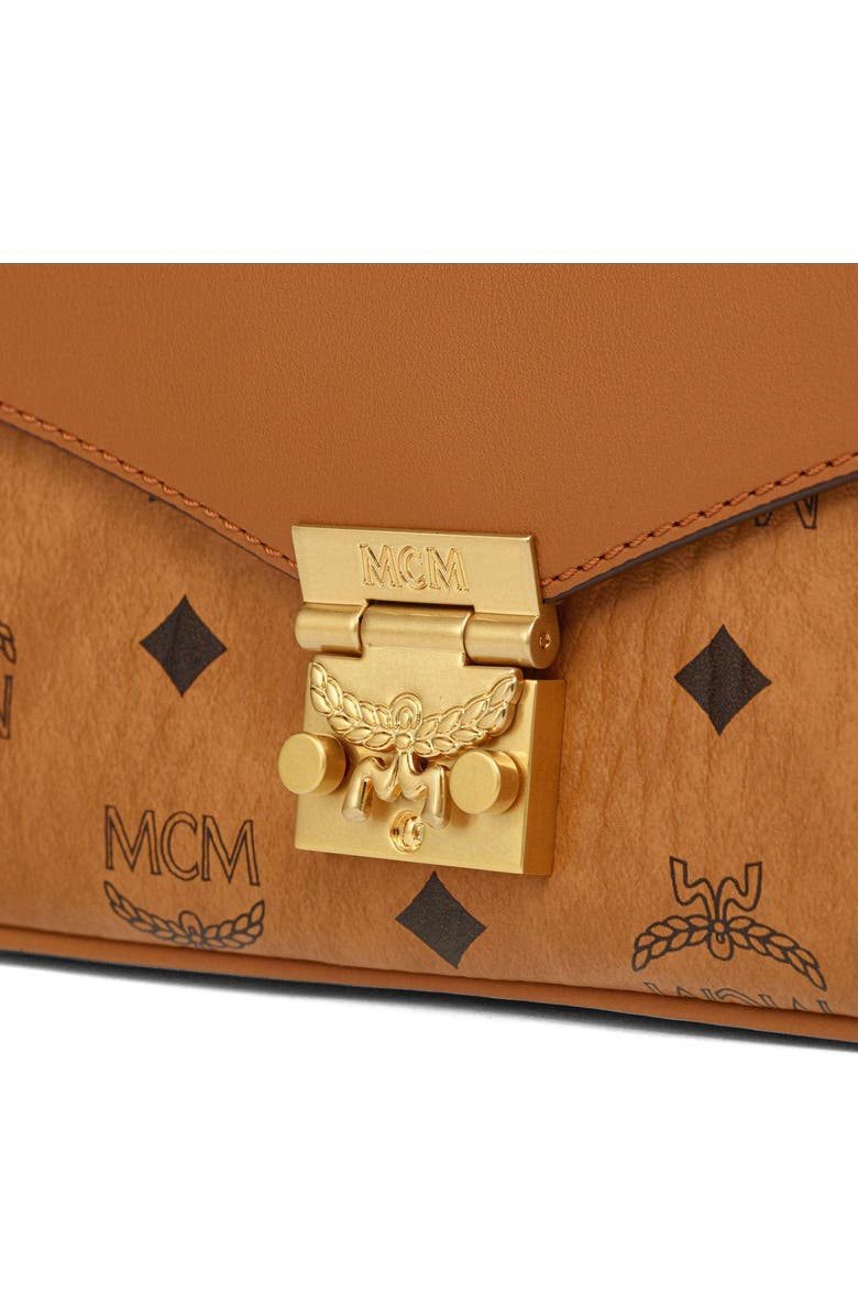 MCM Tracy Crossbody in Visetos Leather Mix, Alternate, color, Cognac