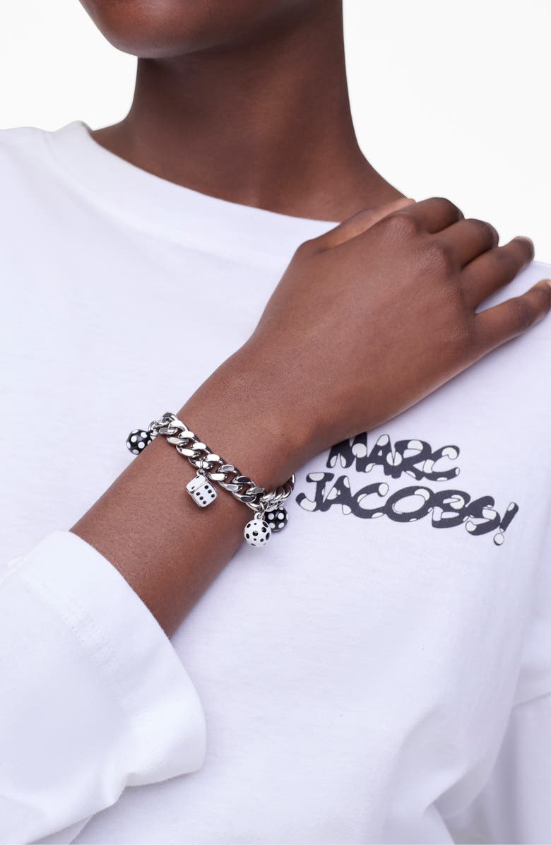 Marc Jacobs Dice Charm Bracelet, Alternate, color, 