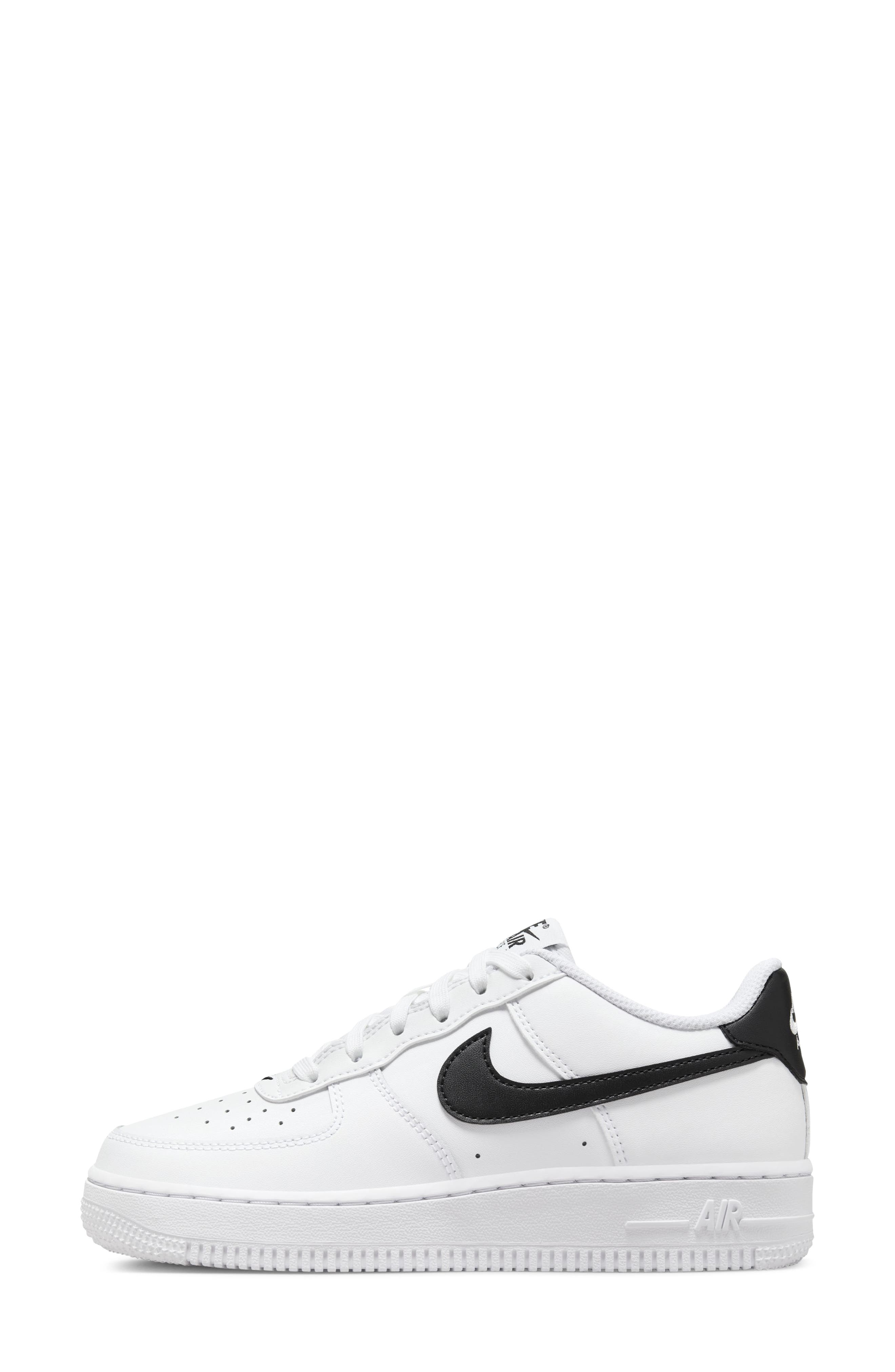 Nike Kids' Air Force 1 Sneaker, Alternate, color, White/ Black