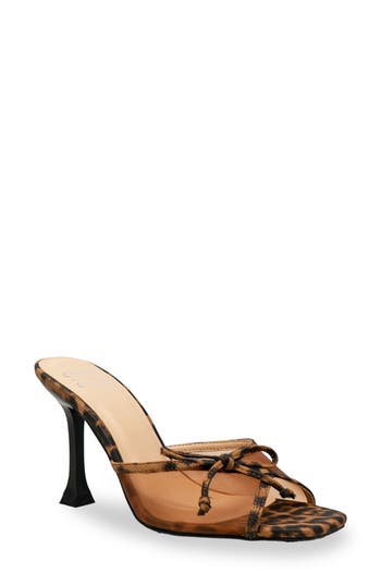 Chase & Chloe Chase And Chloe Baela Mesh Sandal In Black