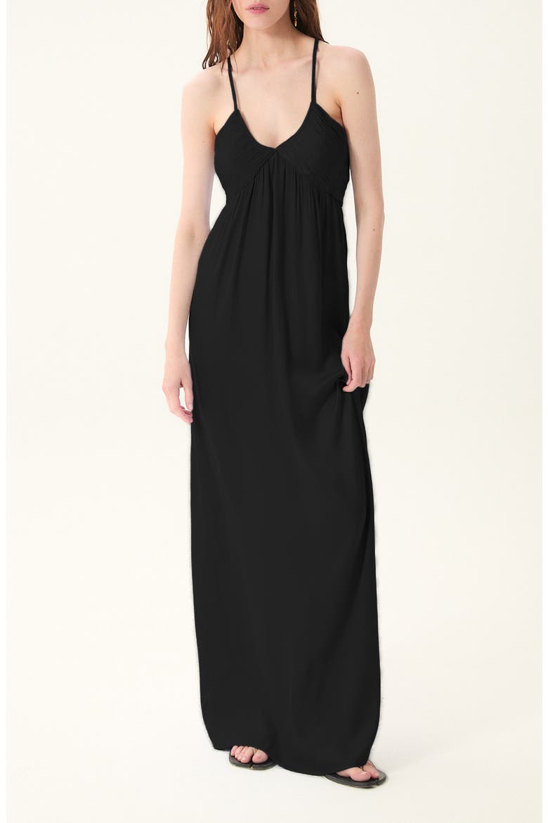 Rosello Sleeveless Maxi Dress, Main, color, BLACK