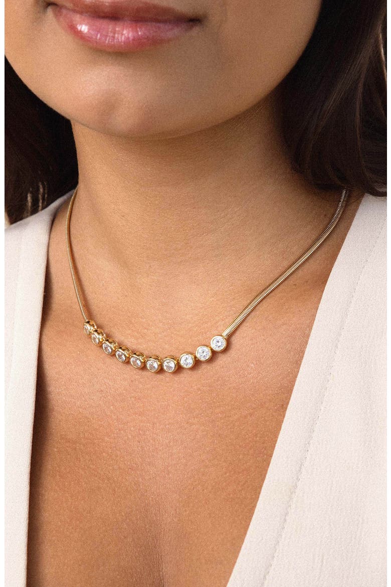 Crystal Choker Necklace, Alternate, color, GOLD
