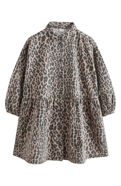 Kids' Leopard Shirtdress (Big Kid)
