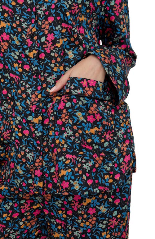 Lily And Lionel London Evie Long Sleeve Print Pajama Set In Multi