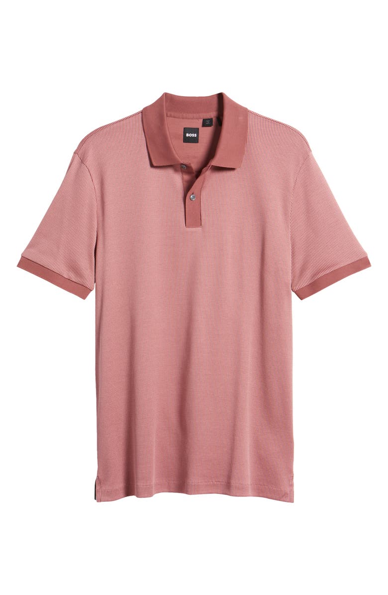 BOSS Parlay Cotton Piqué Polo, Alternate, color, Open Red