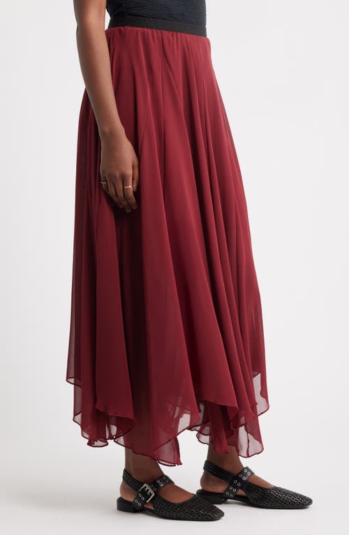 Treasure & Bond Handkerchief Maxi Skirt In Purple