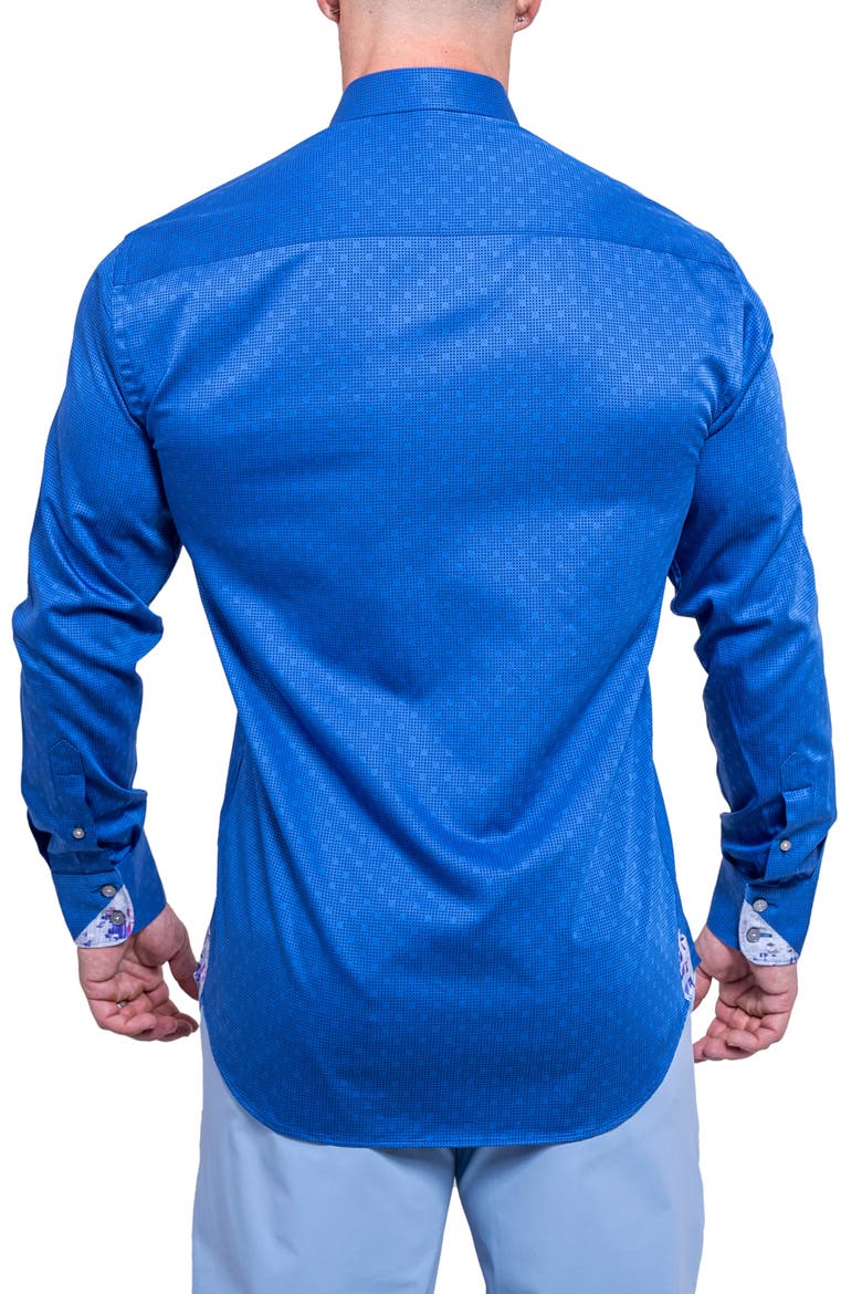 Einstein Resistance0102 Blue Button-Up Shirt, Alternate, color, BLUE
