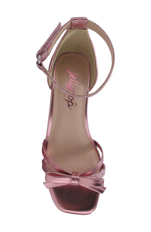 Jellypop Kids' Zendah Metallic Block Heel Sandal In Pink