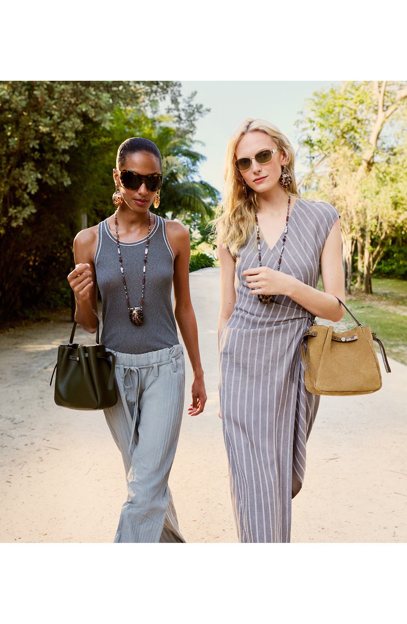 Romy Suede Bucket Bag, Alternate, color, STONE