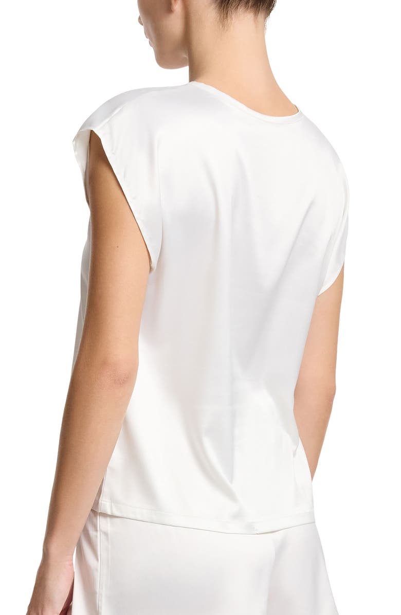 Hanky Panky Satin Sleep Top, Alternate, color, Light Ivory