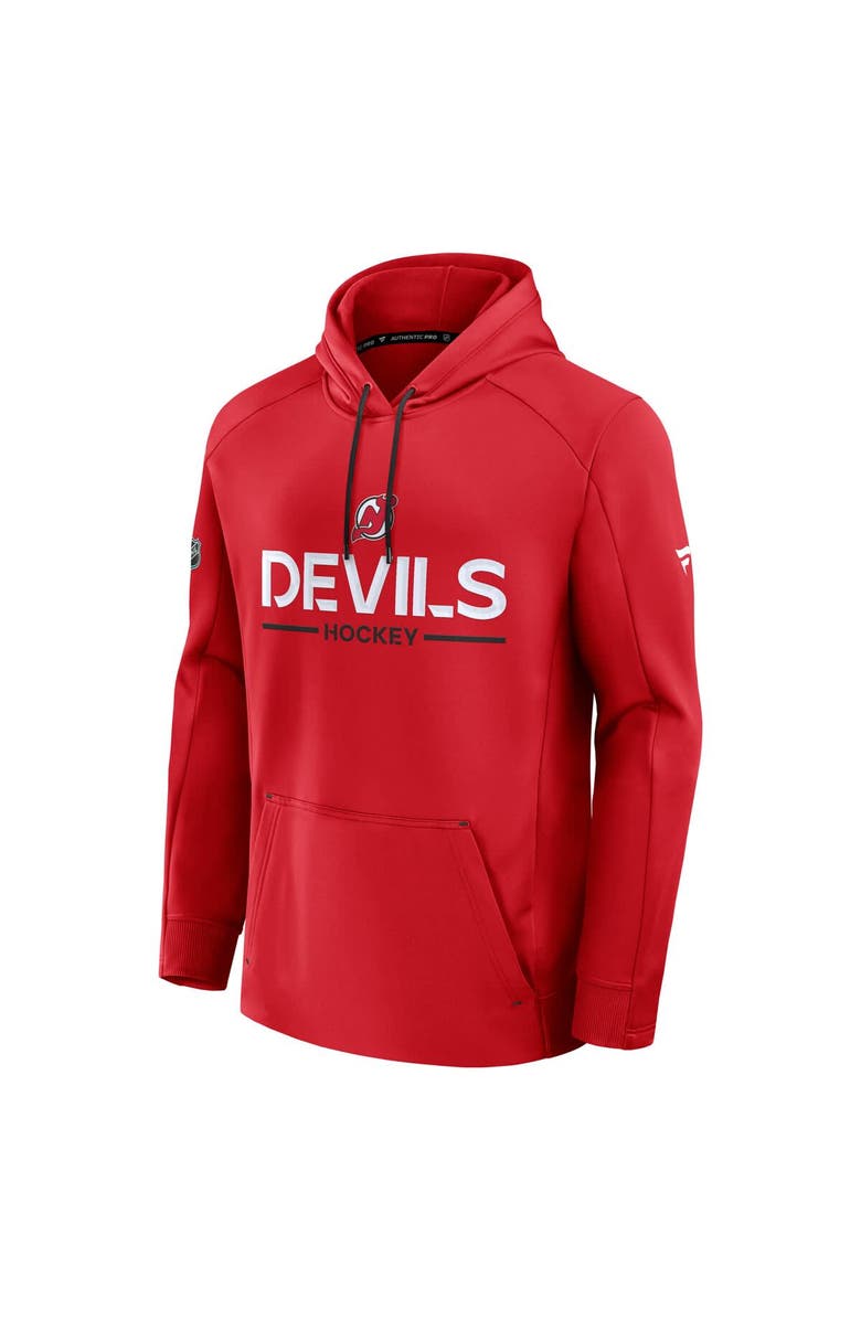 FANATICS Men's Fanatics Red New Jersey Devils Authentic Pro Rink Hoodie, Alternate, color, Red