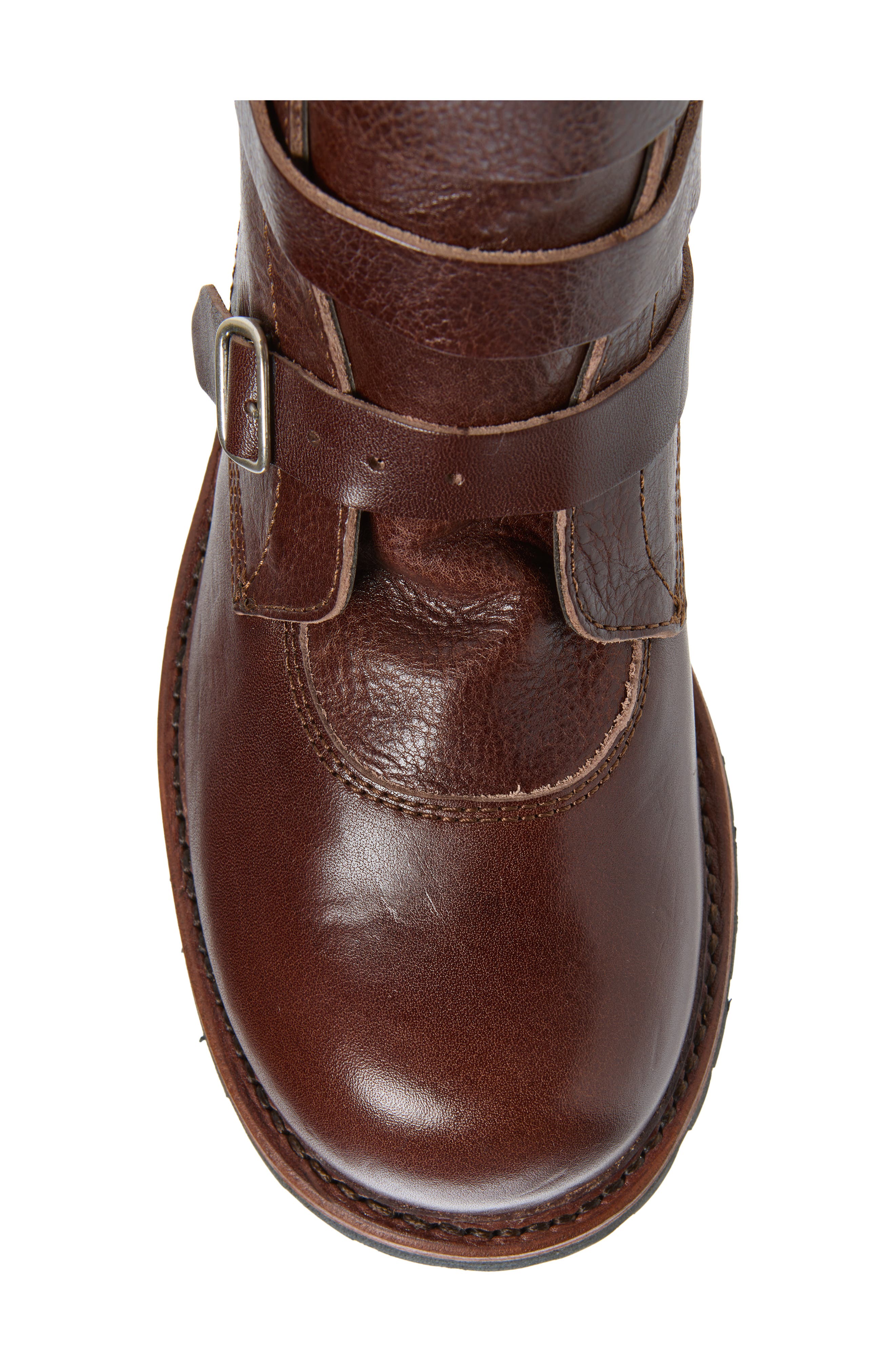Belted Tanker Boot, Alternate, color, LIQUID BROWN RICH COWSKIN