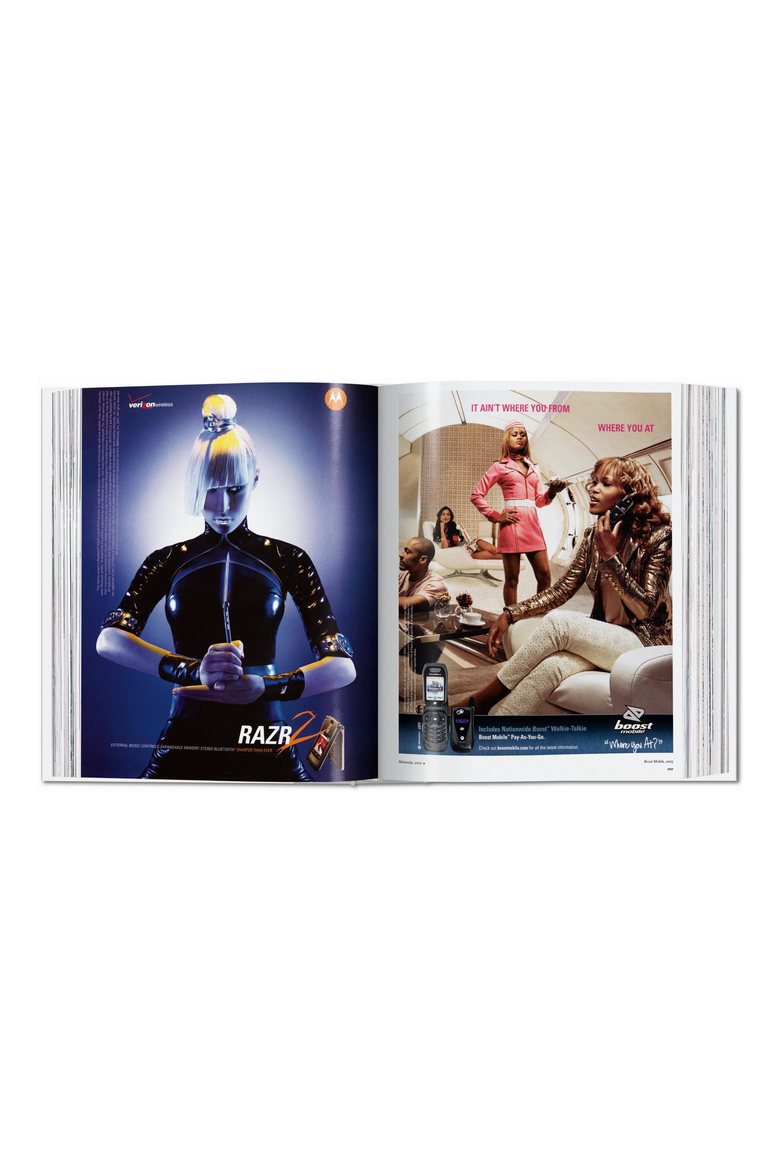 All American Ads of the 2000s Book, Alternate, color, Blue / White