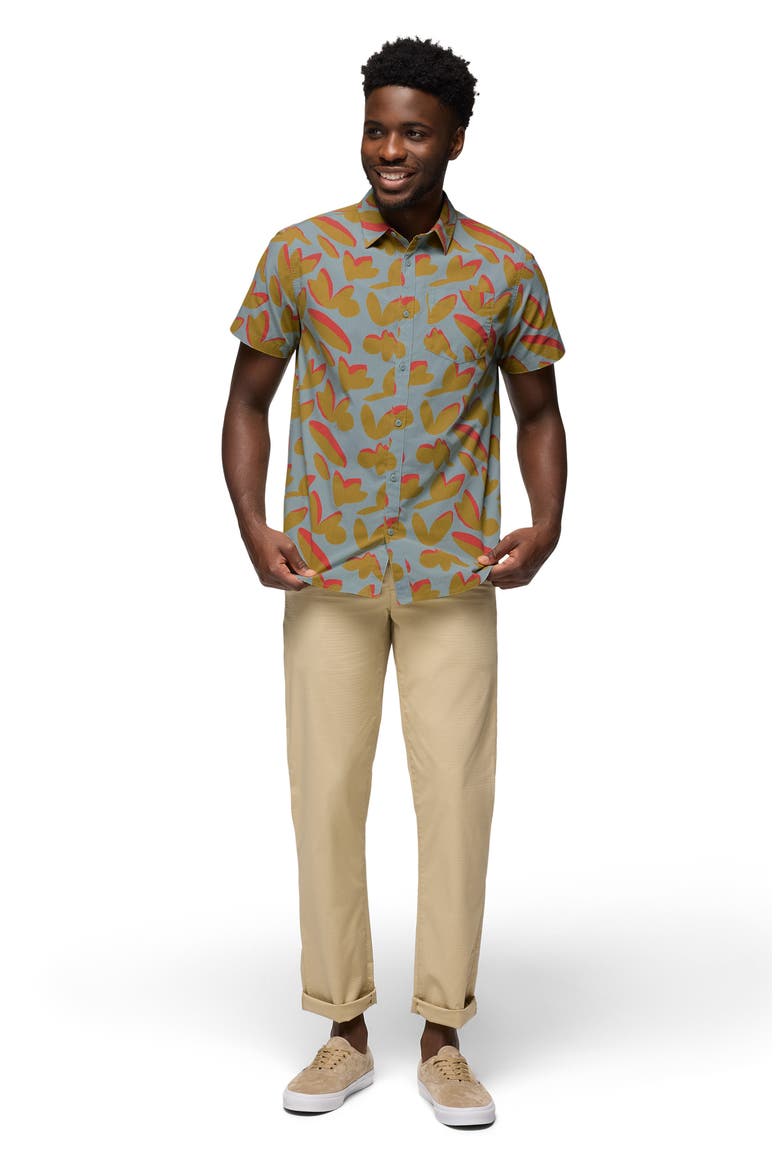 Stimmersee Short Sleeve Button-Up Shirt, Alternate, color, SALTWATER INDO DISCO
