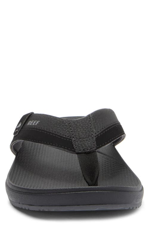 Reef Cushion Spring 2.0 Flip Flop In Black/grey/black