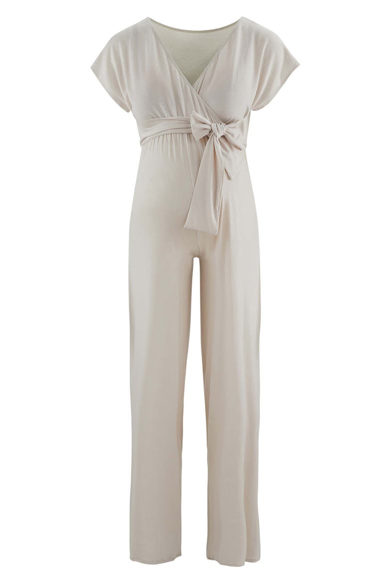 Origin Maternity/Nursing Jumpsuit, Alternate, color, OATS