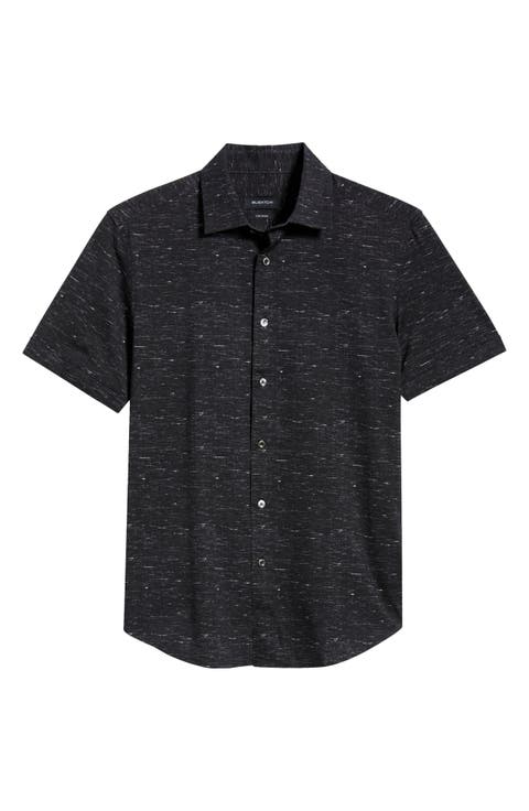 Miles OoohCotton® Slub Short Sleeve Button-Up Shirt