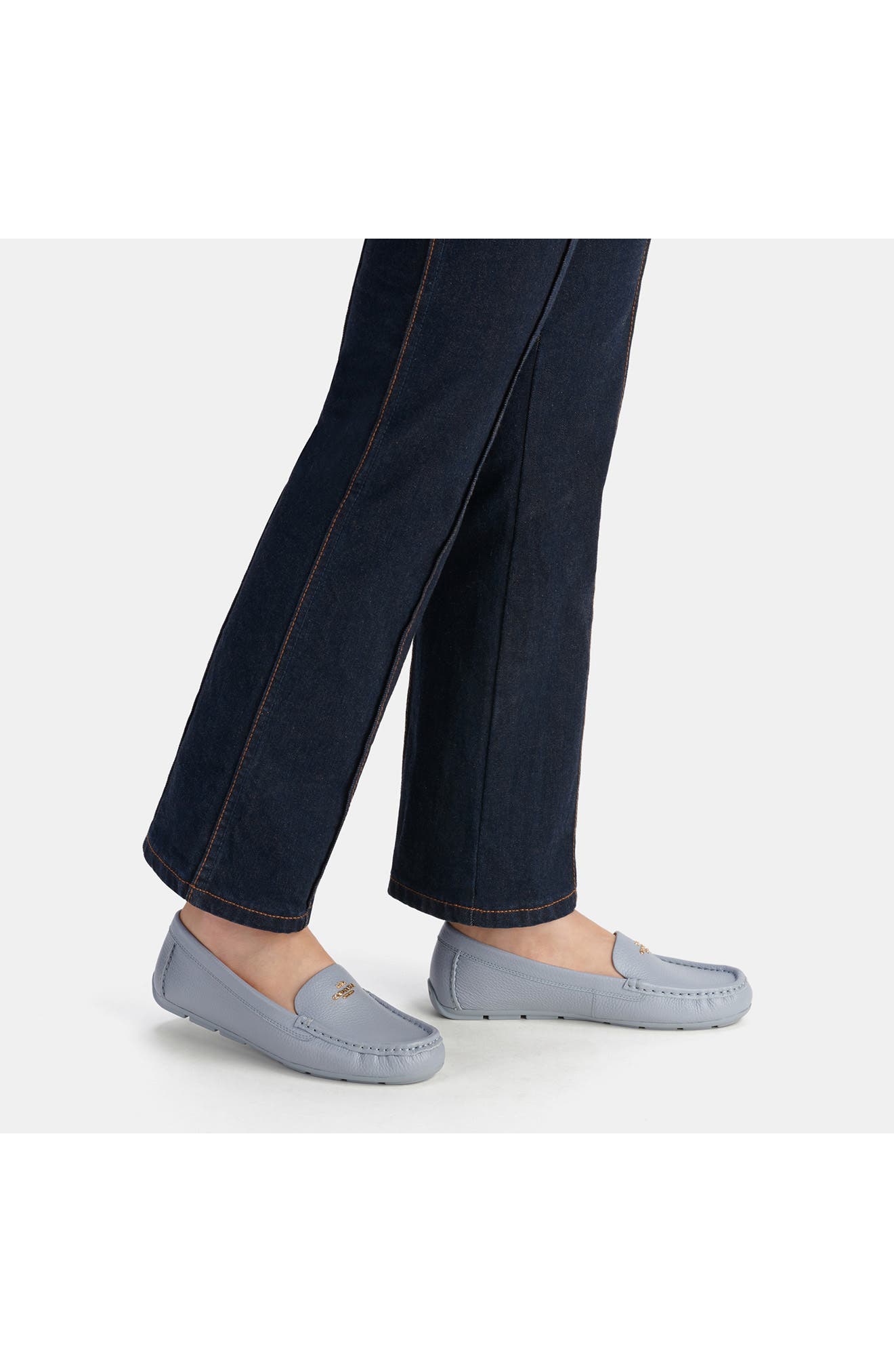 Marley Driving Shoe, Alternate, color, GREY BLUE