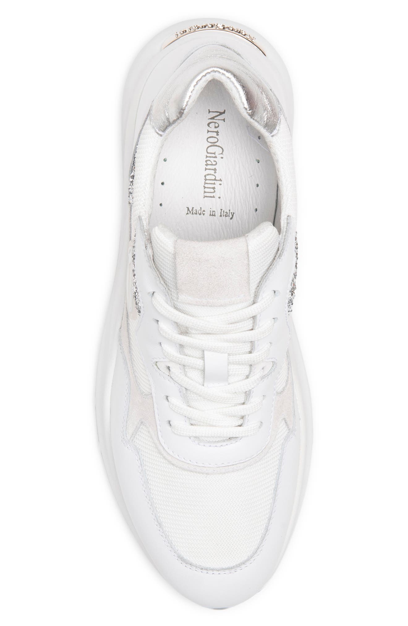 NeroGiardini Mixed Media Sneaker, Alternate, color, 